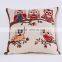 2016 Cute Owl Bird silkscreen polyester fabric square custom cushion pillow