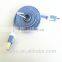 new style micro dual color flat cable micro usb cable 1 meter length new arriver