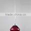 Red glass lighting fixture for indoor decoration