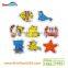 PVC printed non slip sticker bath set