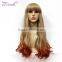 Fashion Pretty Tangle Free Customized Long Wave Human Hair Wig