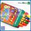 2016 hot sale 8 color fluorescent crayon into paper box for the kindergarten children