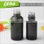 cheap 30ml black childproof temper proof glass dropper bottle for cigrette e juice