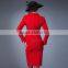 women red fashion elegant wool formal uniform for autumn /winter