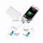 cheapest polymer slim credit wallet 1800mah power bank with mic cable biut in