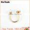 Fashion square clear crystal new model wedding ring for women