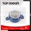 Aluminum press marble coating casserole cookware with lid