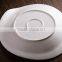 Ceramic unique dinner white round deep Plate and dish for home hotel