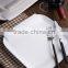 Porcelain white square salad dish plate for home and restaurant