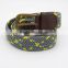 braiding leisure belt fashion design elastic belts knitted belts pin type buckle hot selling products