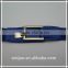 Fashionable simple elastic blue belt for women