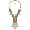 New fashion ancient women exaggerated metal stout statement Necklace
