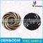 Garment accessories supplier high grade gold black custom metal 4 hole buttons