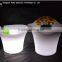 CE&ROHS PE plastic color changing rechargeable led ice bucket From China