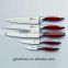 B07 red handle stainless steel 6pcs kitchen knife set