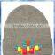 Gem embellished fashion hat/ girls knitted beanie hat/custom acrylic knitted cuff beanie