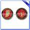 Eco Friendly Advertising Zinc Alloy Logo Anti Nickel Plating Brushed Coin