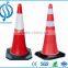 High base rubber road cone