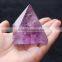 wholesale chakra pyramid therapy set amethyst quartz crystal pyramid