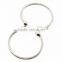 Top selling simple adjustable with stainless steel silver Spiral bangles