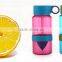 BPA Free Clear Infuser Lemon Plastic Fruit Drinking Water Bottle