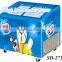 Best seller single-temp commercial sliding glass door chest freezer