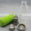 wholesale 450ml tea cups with filter/factory price glass water bottle/customer's logo glass water bottle with tea filter/