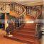 Interior Use Cherry Wood Double Stairs Design