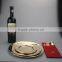 9"Plastic Round Disposable Gold Dinner Plate