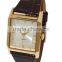 Cheap top sell leather unisex watches from China supplier in the stock