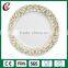 Hot sale white round ceramic wedding charger plate wholesale