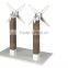 Double foot aluminum square tube for wicker Table Base CS207-80 leather wicker