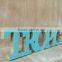 blue wholesale craf laser cut wooden letter for decoration