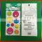 round smile face embossed PVC stickers for children