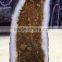 Wholesale Citrine carving natural quartz crystal geode for crafts