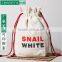 hot sale creative canvas travel bags storage drawstring bag