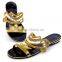 High quality popular style summer slipper with stone design for woman