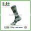 Black Well Shape Jacquard White Compression Nylon Sport Socks