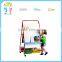 Movable double-side kids painting wooden easel