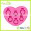 Diamond Love Ring Silicone Ice Cube Tray, Freeze Ice Mold Ice Cream Maker
