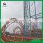 Fun amusement equipment 6 rings roller coaster for sale