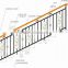 fashionable and durable wrought iron stair handrail for house and wrought iron railings for indoor stairs