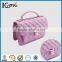 Metal fashion customized logo handbag wallet push lock