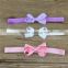 Ribbon Bow Headbands 2.5inch Ribbon Hair Bow with Baby Headbands for Hair Accessories 26colors