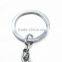 China Manufacturers Coustom Metal Rhinestone Letter Keychain