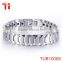 fashion jewelry mens health bracelet 316L Stainless Steel tungsten cuff clasp bangles germanite inlay new products 2016