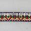 good quality 100% polyester colorful embroidery lace double face ribbon lace for sale
