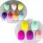 Wholesale 7pcs Rose gold tooth brush shaped Beauty Brush Set with Silicone brush cleaner and Sponge