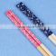 Food grade high quality length bamboo chopsticks with logo by heat tranfer technology