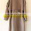 Women's dust coat style double-breasted wool coat handmade overcoat color grey